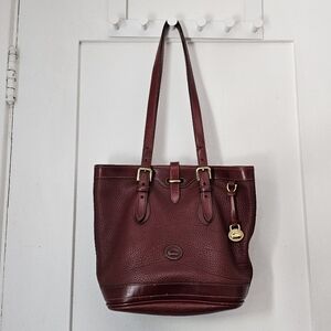 Vintage Dooney and Bourke Small Bucket Bag. P307 Rouge.
